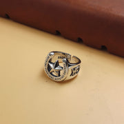 S925 sterling silver pentagram ring, view 6 - MRSLM
