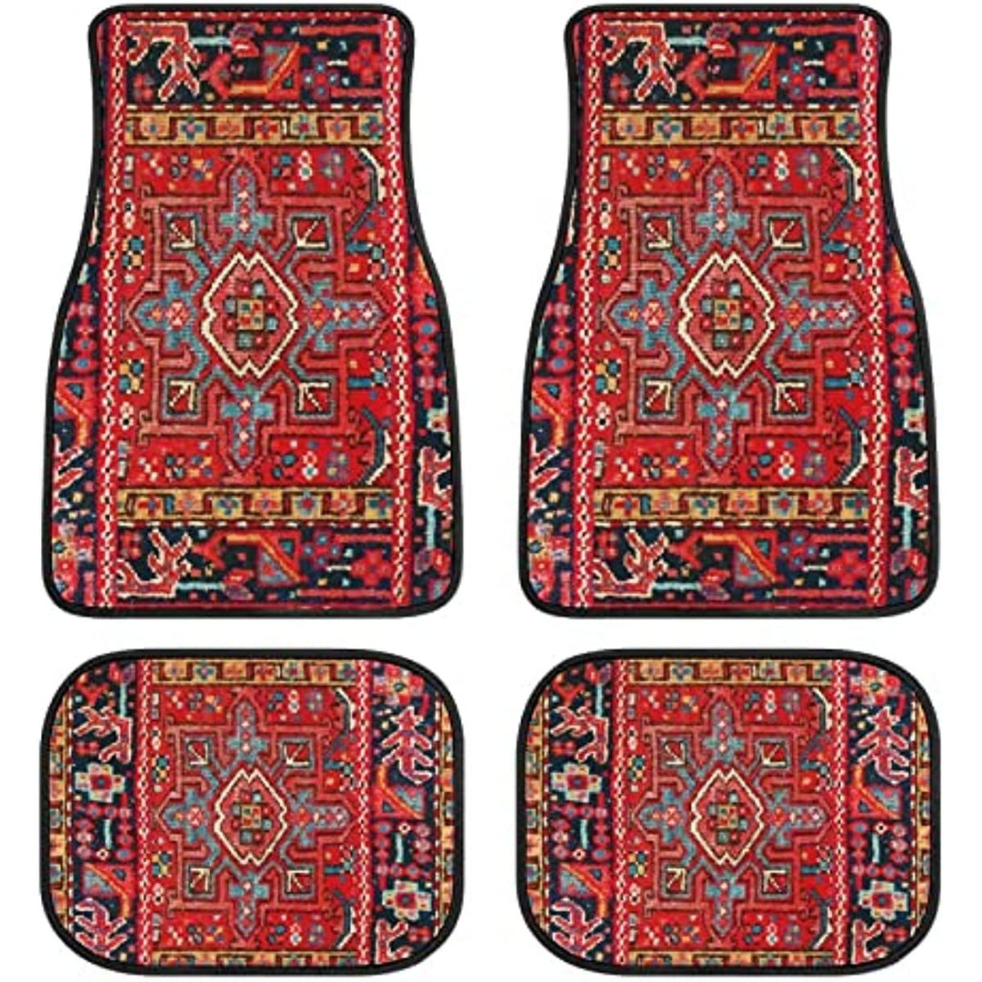 Persian Rug-Style Car Floor Mats - A Set of 4