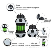 foldable silicone water bottle, view 4 - MRSLM
