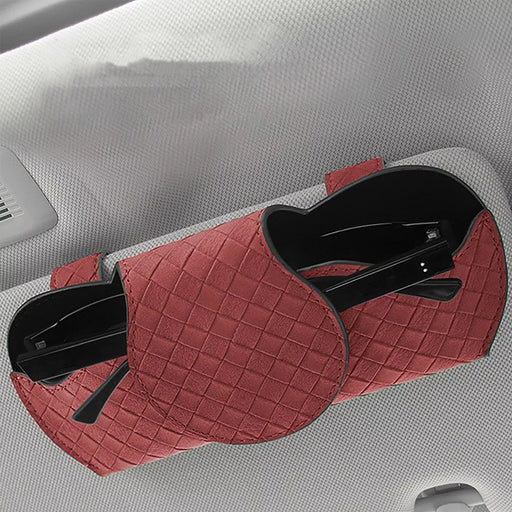 plaid car sunglasses holder - MRSLM