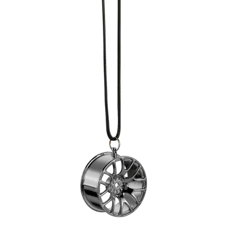 metal wheel hub pendant for car rearview mirror, view 4 - MRSLM