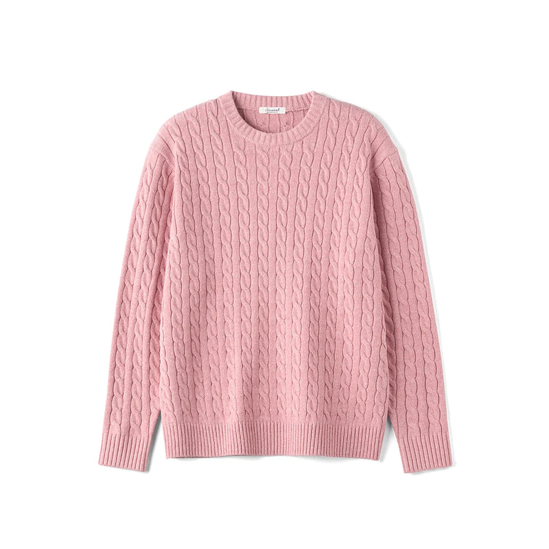 men's oversized cable knit sweater, view 4 - MRSLM