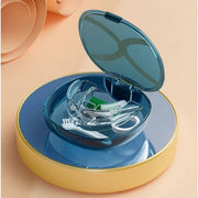 portable denture box with mirror, view 6 - MRSLM