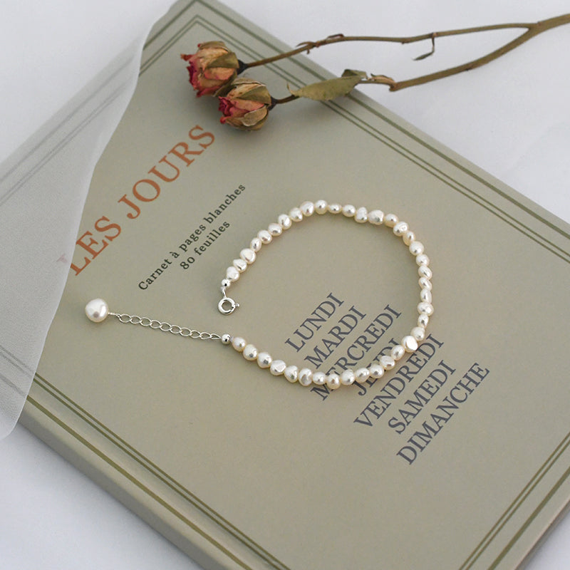natural freshwater pearl bracelet, view 4 - MRSLM