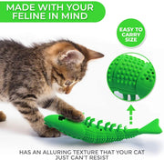 interactive cat toothbrush chew toy, view 6 - MRSLM