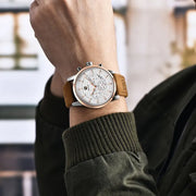 men's gold-tone quartz watch, view 6 - MRSLM