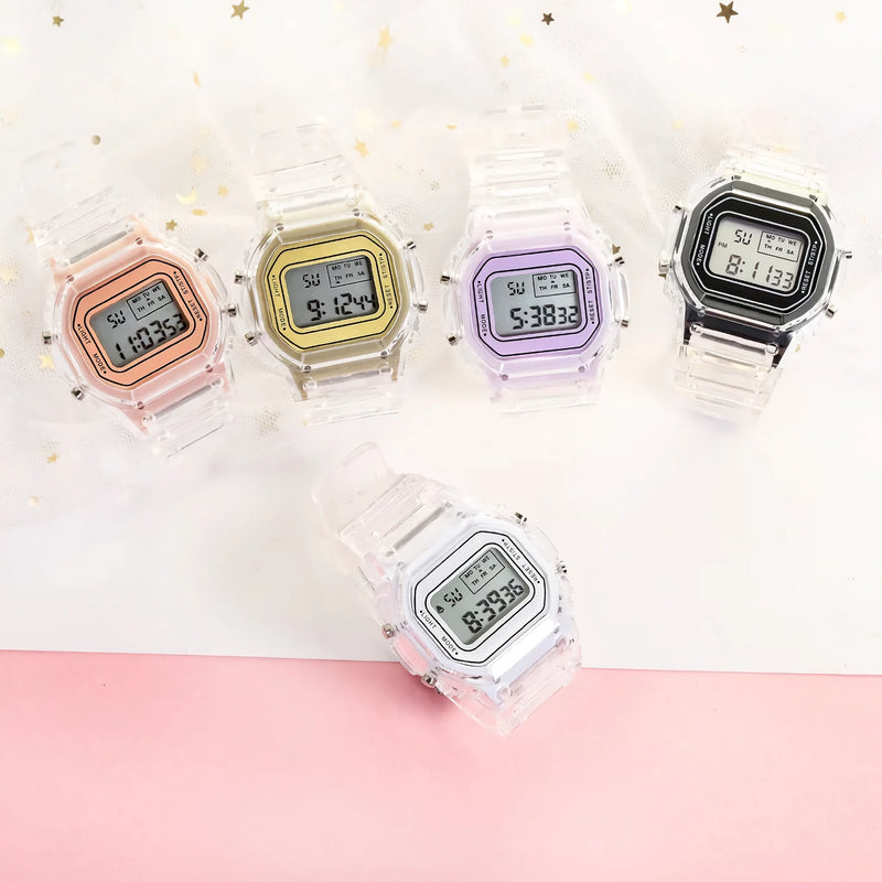 Women's LED digital square watch, view 13 - MRSLM