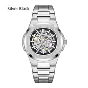 Men's hollow automatic mechanical watch, view 12 - MRSLM