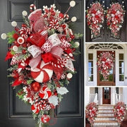 Upside-down Christmas tree candy wreath, view 10 - MRSLM
