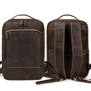 Leather travel backpack, view 7 - MRSLM