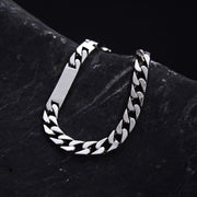 s925 silver retro punk bracelet, view 3 - MRSLM