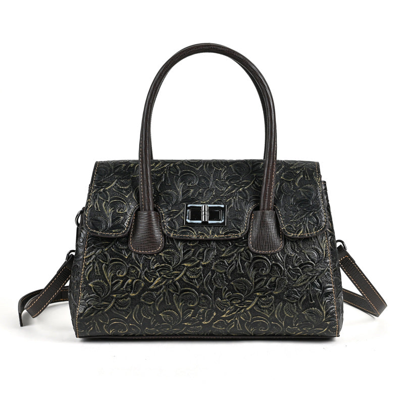women's genuine leather vintage handbag, view 6 - MRSLM