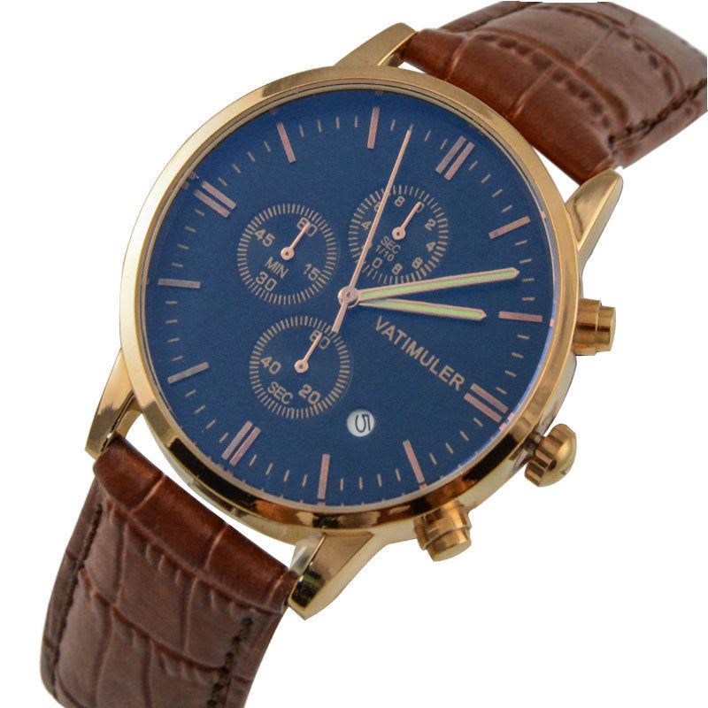 Men's business quartz watch, view 4 - MRSLM