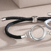 sun and moon couple bracelets sterling silver, view 2 - MRSLM