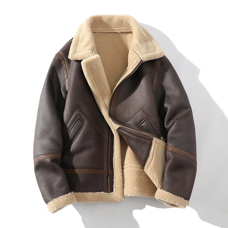 polo collar fleece jacket - MRSLM