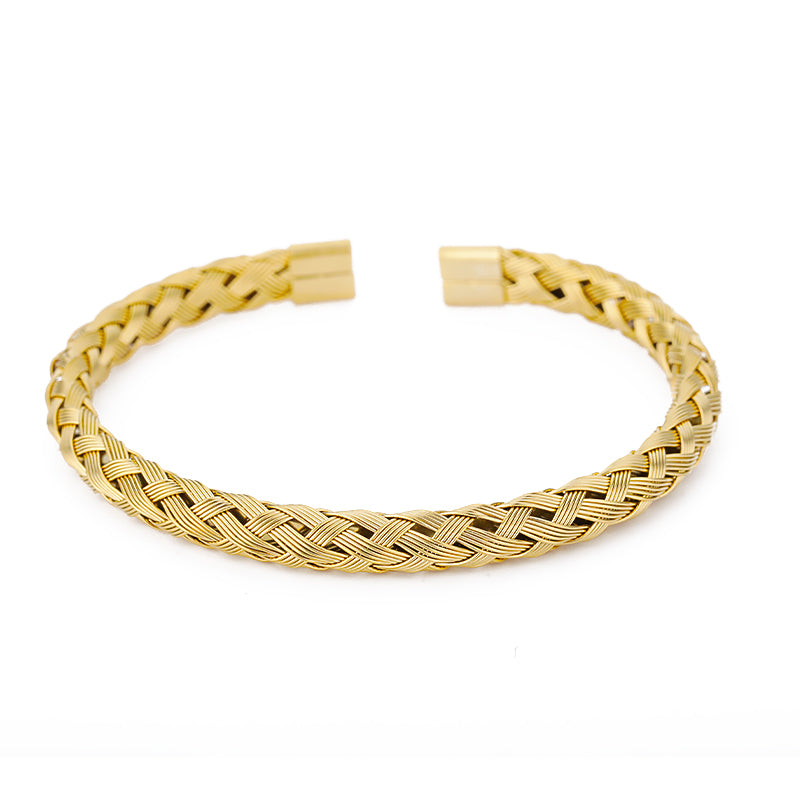 Woven charm bracelet, view 3 - MRSLM