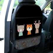 kids car seat protector with pockets, view 6 - MRSLM