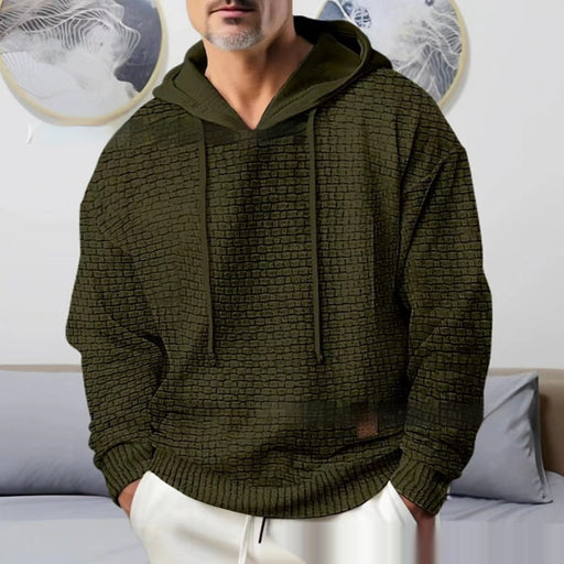 men's hooded jacquard sweater - MRSLM