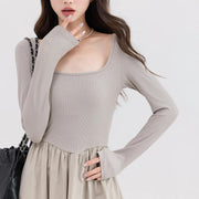 square neck casual dress, view 7 - MRSLM