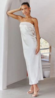 backless printed dress, view 13 - MRSLM