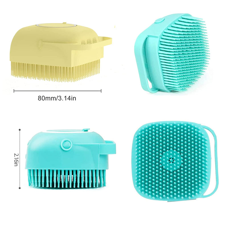 silicone dog bath brush, view 9 - MRSLM