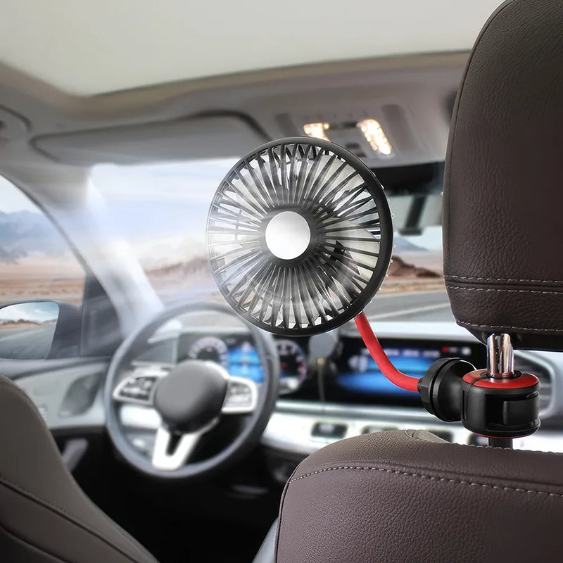 multidirectional car back seat fan - MRSLM
