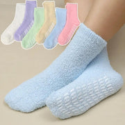coral velvet anti-slip indoor socks - MRSLM