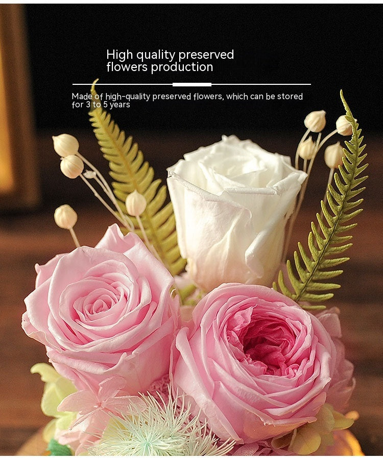 eternal rose under glass cover, view 7 - MRSLM