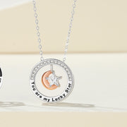 lucky star couple necklace, view 4 - MRSLM