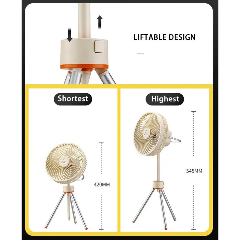 portable camping fan with night light, view 8 - MRSLM
