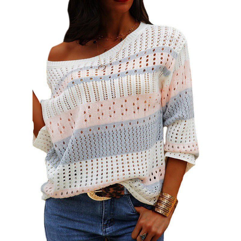 women loose casual sweater, view 3 - MRSLM