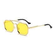 polygonal double bridge sunglasses, view 2 - MRSLM
