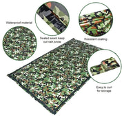 camouflage waterproof emergency sleeping bag, view 6 - MRSLM