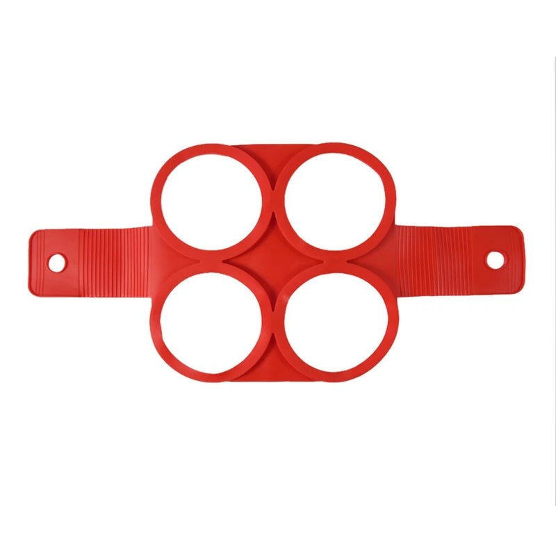 red silicone pancake and egg mold ring, view 4 - MRSLM
