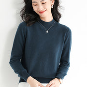women's half turtleneck thin knit sweater, view 12 - MRSLM
