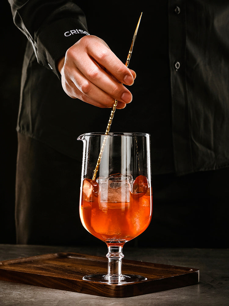 lead-free crystal cocktail mixing cup, view 3 - MRSLM