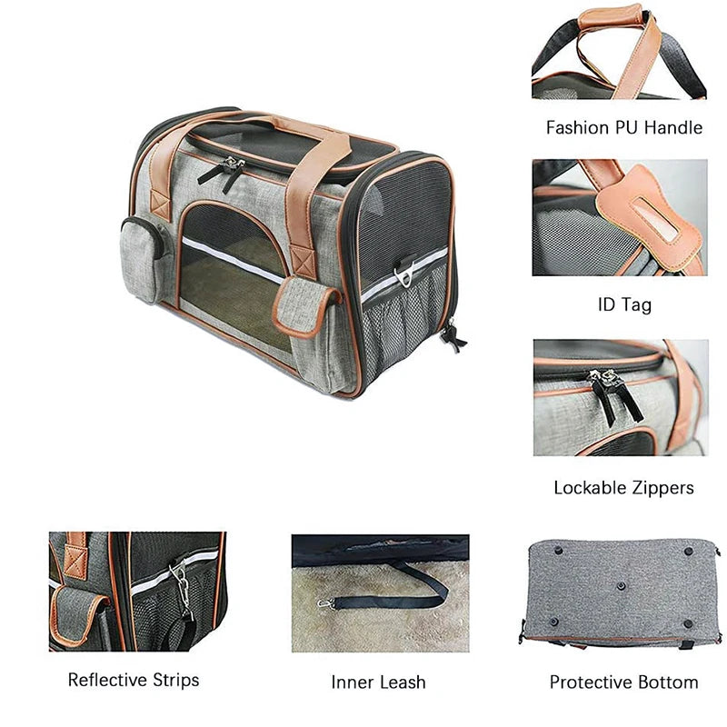 portable small dog carrier, view 3 - MRSLM
