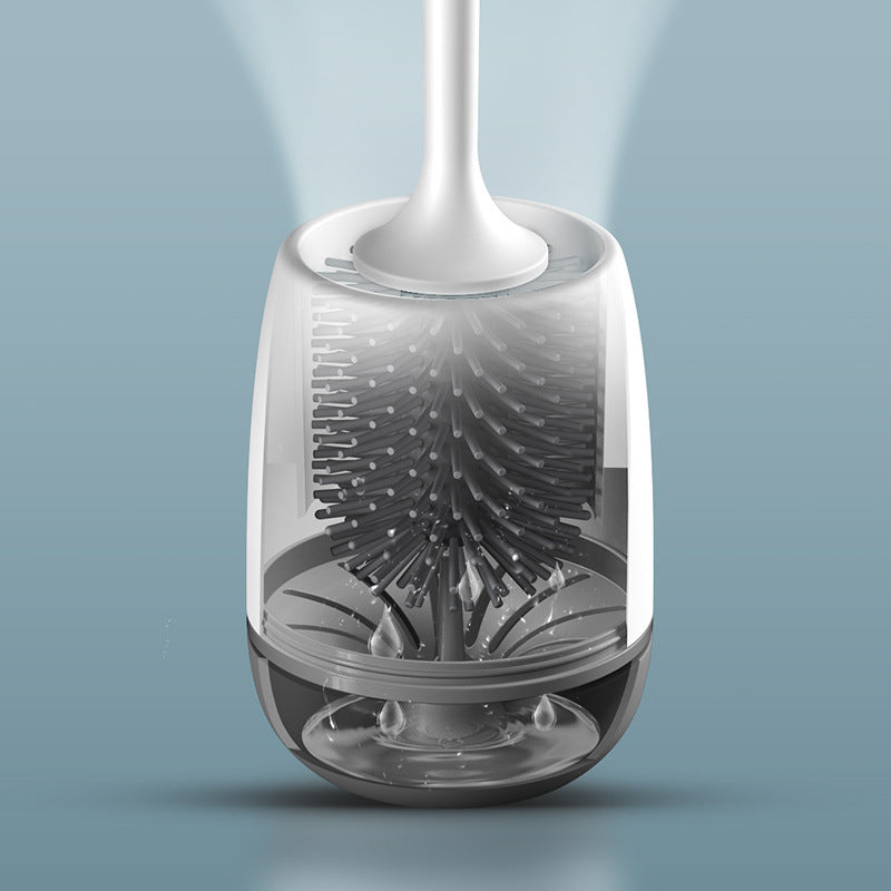Wall-mounted silicone toilet brush, view 6 - MRSLM