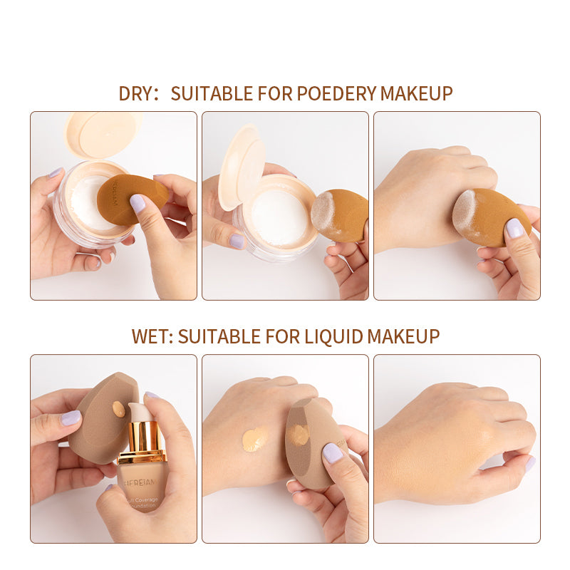 makeup sponge puff with storage bag, view 5 - MRSLM