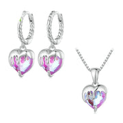 silver melting ear necklace, view 2 - MRSLM