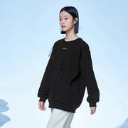 mid-length fleece sweatshirt, view 4 - MRSLM