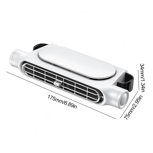 3-speed car seat cooling fan, view 2 - MRSLM