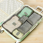 6-piece portable travel organizer set, view 3 - MRSLM