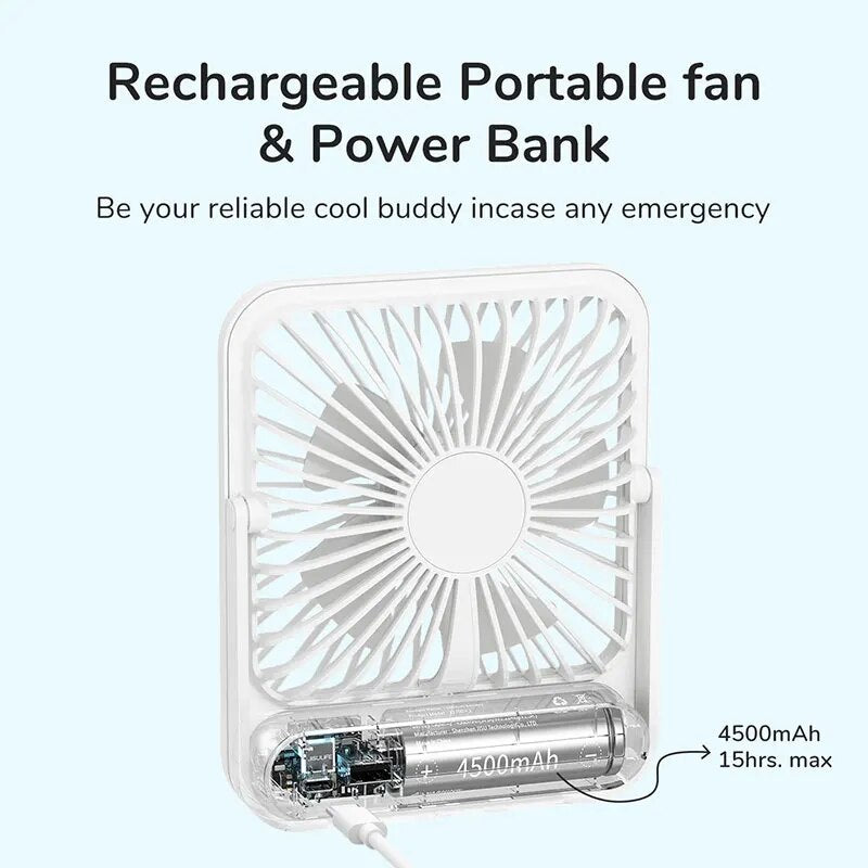 quiet foldable desk fan, view 10 - MRSLM