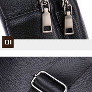 men's leather chest bag, view 4 - MRSLM