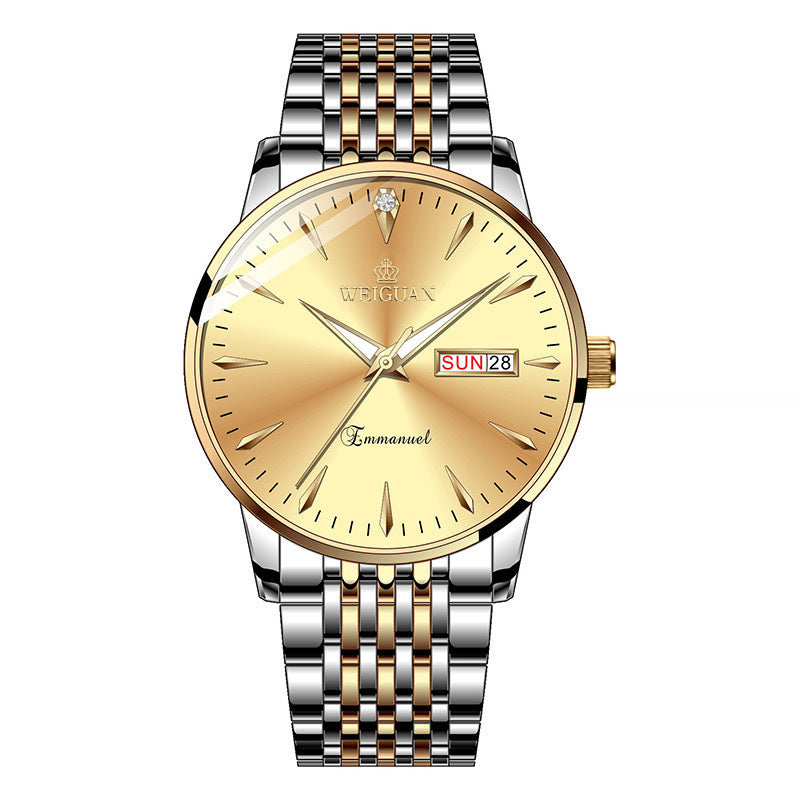 men's double calendar watch, view 7 - MRSLM