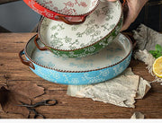 cherry blossom ceramic baking tray, view 2 - MRSLM