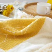 cotton tufted throw blanket, view 6 - MRSLM
