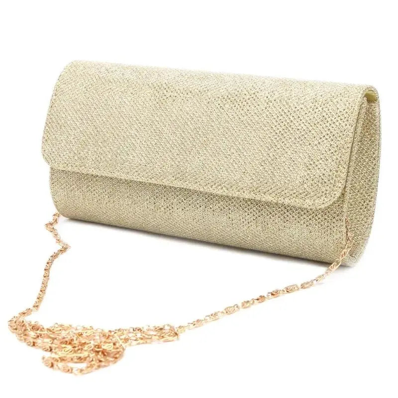 shiny chain crossbody clutch, view 6 - MRSLM