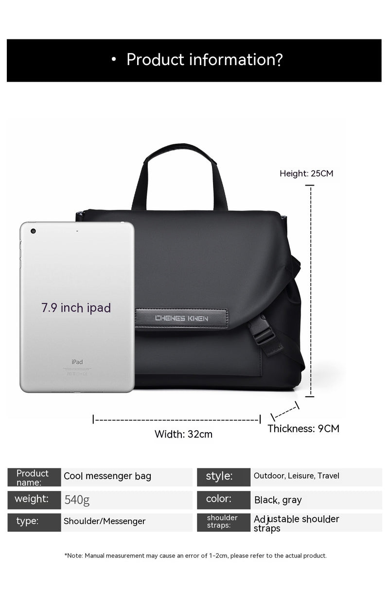 Men's Oxford messenger bag, view 7 - MRSLM